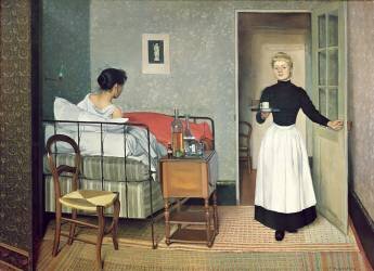 The Sick Girl (Félix Vallotton) - Muzeo.com