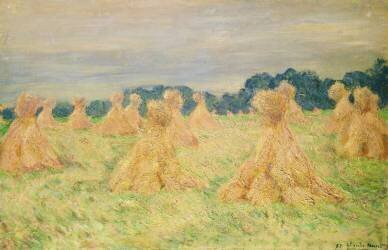 The Small Haystacks (Claude Monet) - Muzeo.com