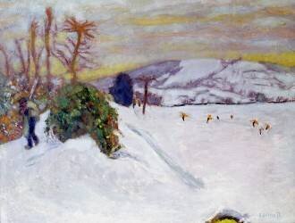 The Snow at Dauphine (Pierre Bonnard) - Muzeo.com
