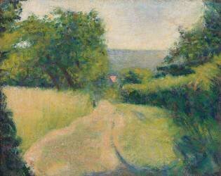 The Sunken Lane (Georges Seurat) - Muzeo.com
