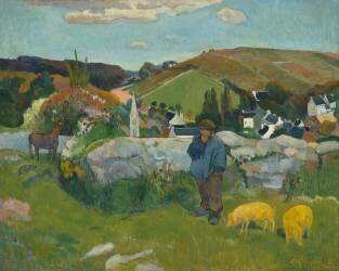The Swineherd (Paul Gauguin) - Muzeo.com