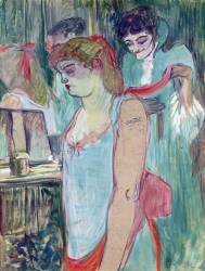 The Tattooed Woman or The Toilet (Henri de Toulouse-Lautrec) - Muzeo.com