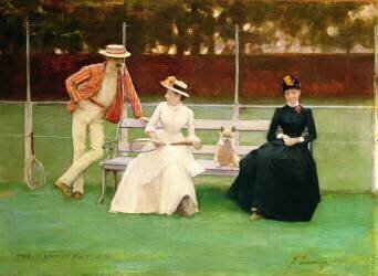 The Tennis Match (John Lavery) - Muzeo.com