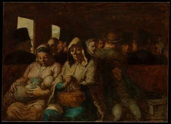 The Third-Class Carriage (Honoré Daumier) - Muzeo.com