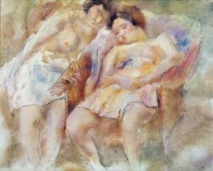 The Two Sleepers (Jules Pascin) - Muzeo.com