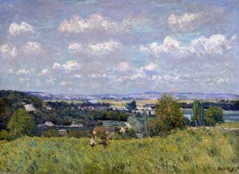 The Valley of the Seine at Saint-Cloud (Alfred Sisley) - Muzeo.com