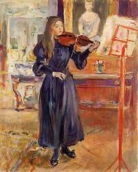 The Violin (Berthe Morisot) - Muzeo.com