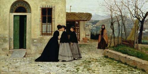 The Visit (Silvestro Lega) - Muzeo.com