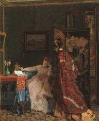 The Visit (Alfred Stevens) - Muzeo.com