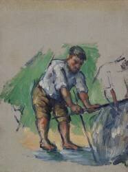 The Well Driller (Paul Cézanne) - Muzeo.com