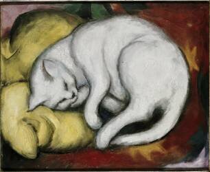 The White Cat (Franz Marc) - Muzeo.com
