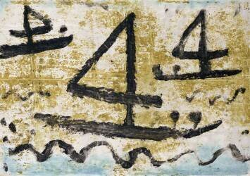 Three fours Sailing (Paul Klee) - Muzeo.com