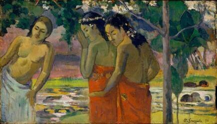 Three Tahitian Women (Paul Gauguin) - Muzeo.com