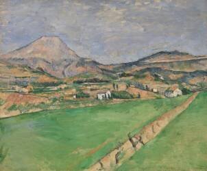 Towards Monte Sainte-Victoire (Paul Cézanne) - Muzeo.com