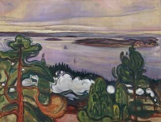 Train smoke (Edvard Munch) - Muzeo.com