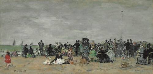 Trouville Beach (Eugène Boudin) - Muzeo.com