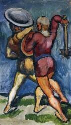 Two Warriors (August Macke) - Muzeo.com