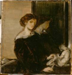 Une statuaire,Miss Bruce (Charles Haslewood Shannon) - Muzeo.com