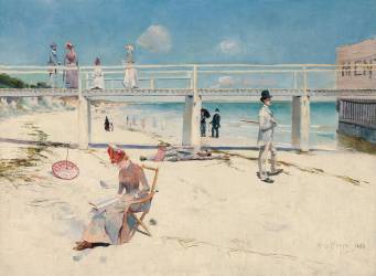 Vacances à Menton (Charles Edward Conder) - Muzeo.com