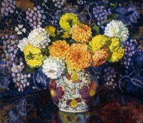 Vase of Flowers (Theo van Rysselberghe) - Muzeo.com