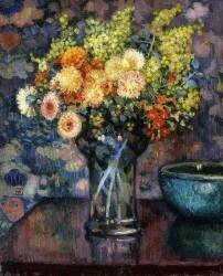 Vase of Flowers (Theo van Rysselberghe) - Muzeo.com