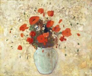 Vase of Poppies (Odilon Redon) - Muzeo.com