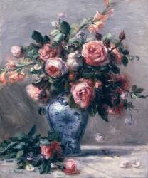 Vase of Roses (Auguste Renoir) - Muzeo.com