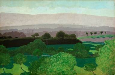 Vaud landscape, Romanel (Félix Vallotton) - Muzeo.com