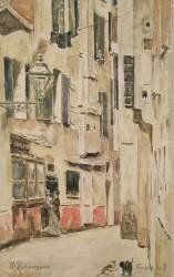 Venetian Street (Max Liebermann) - Muzeo.com