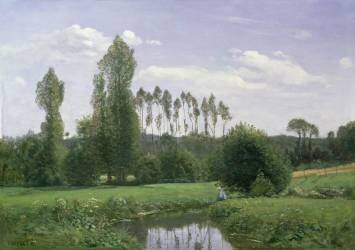 View at Rouelles (Claude Monet) - Muzeo.com