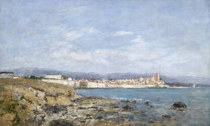 View of Antibes (Eugène Boudin) - Muzeo.com