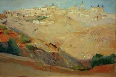 View of Toledo (Joaquin Sorolla y Bastida) - Muzeo.com