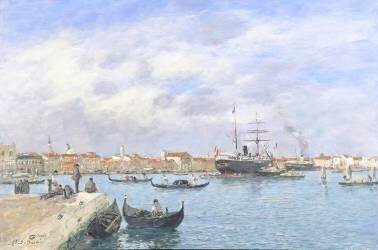 View of Venice (Eugène Boudin) - Muzeo.com