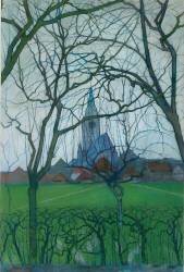 Village Church (Piet Mondrian) - Muzeo.com