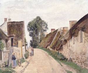 Village Sstreet (Camille Pissarro) - Muzeo.com