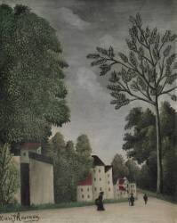 Village Street (Henri Rousseau) - Muzeo.com