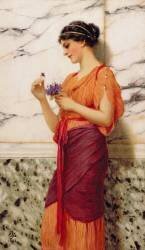 Violets (John William Godward) - Muzeo.com