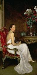 Viscountess Wimborne (John Lavery) - Muzeo.com