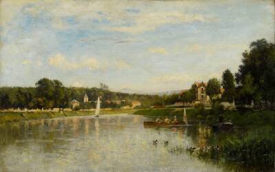 Vue de Brie-sur-Marne (Stanislas Victor Edouard...) - Muzeo.com