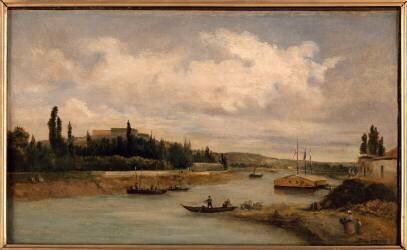 Vue du Mont-Valérien (Charles-François Daubigny) - Muzeo.com