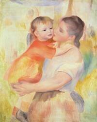 Washerwoman and Child (Auguste Renoir) - Muzeo.com