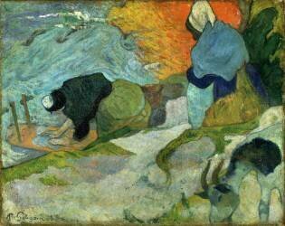 Washerwomen in Arles (Paul Gauguin) - Muzeo.com