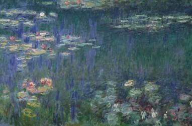Waterlilies: Green Reflections (Claude Monet) - Muzeo.com