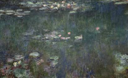 Waterlilies: Green Reflections (Claude Monet) - Muzeo.com