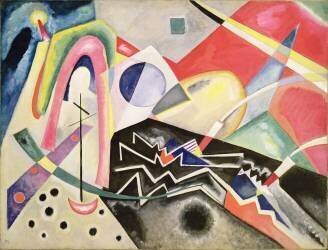 White Zig-Zags (Wassily Kandinsky) - Muzeo.com