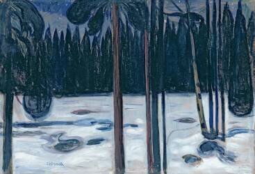Winter Landscape (Edvard Munch) - Muzeo.com