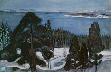 Winter Night (Edvard Munch) - Muzeo.com