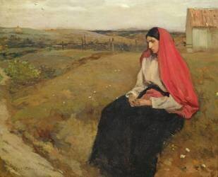 Woman in a landscape (Jean-Charles Cazin) - Muzeo.com