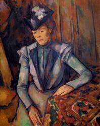 Woman in Blue (Paul Cézanne) - Muzeo.com