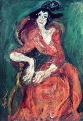 Woman in Red (Chaïm Soutine) - Muzeo.com